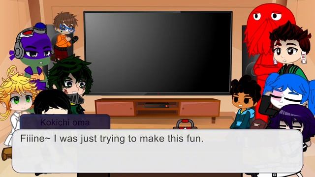 Fandoms react to each other//part 2//DHMIS//blood/gore warning смотреть онлайн