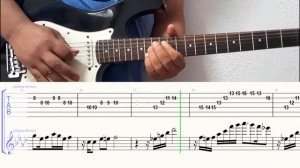 La Nueva Luna "DIME"(COVER) TABLATURA Y PARTITURA tabs guitarra punteos cumbia
