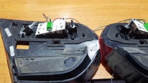Ягуар: ремонт Led фар.Ч1. Неисправности задних фонарей