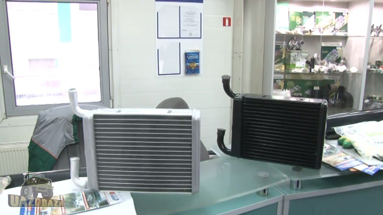 UAZOBAZA  6 Выбор радиатора отопителя дополнительных печки и мотора отопителя для УАЗ