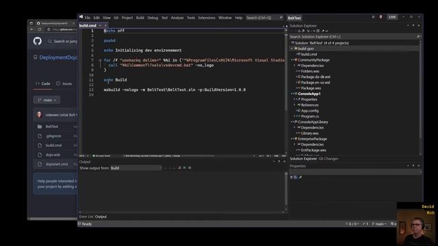 Introducing GitHub to the Deployment Dojo.