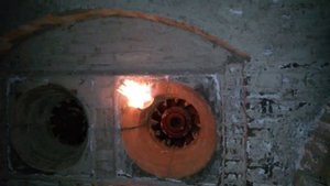 Котел ДКВР-6,5 топка изнутри.