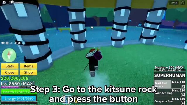 ⛩️How To Get NEW Kitsune Haki Color FULL Guide! (Update 21 Blox Fruits) смотреть онлайн