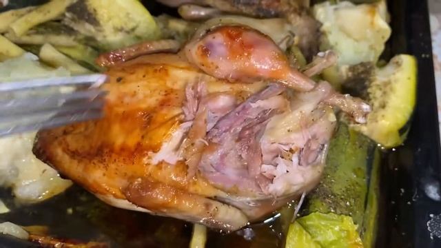 Перепел запечённый в духовке?Овощами//Мясо перепела//Техасский мясной перепел Украина