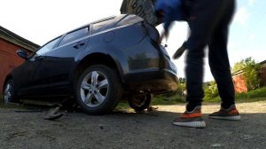 Снятие заднего бампера kia ceed 2010 SW универсал рестайлинг FL