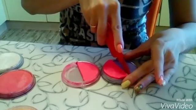 Как сделать кейк для аквагрима самому смотреть онлайн