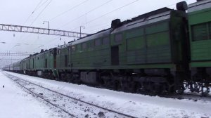 Прибытие фирменного поезда «Поморье» № 317 Архангельск — Москва на станцию Обозерская