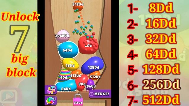 Blob Merge 3D | Noob vs Pro vs Hacker in blob merge 3d 2048 Ball Gameplay ( Android, iOS) #27