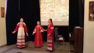 "На гряной неделе" — календарная Брянской области. Исполняет Трио фольклорного ансамбля "Заряница"