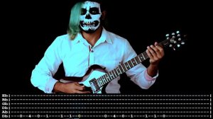 【LINKIN PARK】[ Hit The Floor ] cover by Masuka | LESSON | GUITAR TAB