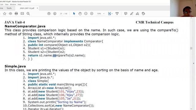 JAVA: Comparator Interface смотреть онлайн