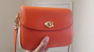 Coach sun orange cassie 19 & Brahmin pink cosmo Duxbury unboxing