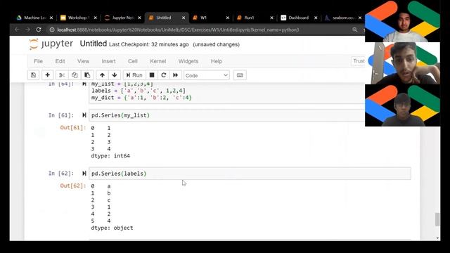 Machine Learning DSCode#1 - Introduction to Pandas, NumPy, Matplotlib and seaborn