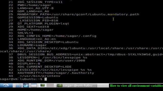 How to view all environment variables in Linux Mint смотреть онлайн