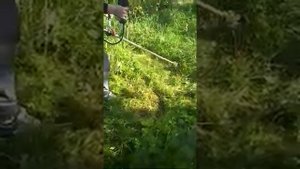 ОПАСНО: кошу без защитного кожуха вопреки всем ТБ