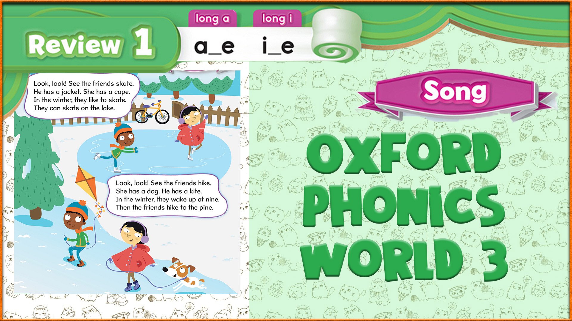 Song | Review 1 | Oxford Phonics World 3 - Long Vowels. #13