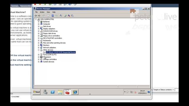 Presenting Tape Drives to vSphere ESX Hosts смотреть онлайн