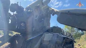Боевая работа САУ «Малка» ЗВО в зоне СВО