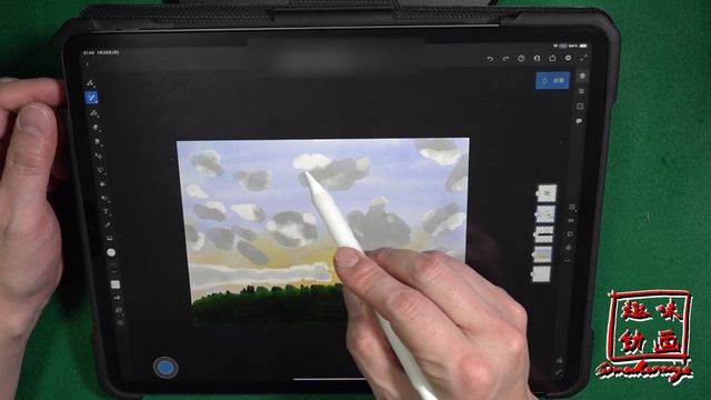 【Adobe Fresco】　水彩画を練習しよう！#39　風景・夕焼け空　雲 смотреть онлайн