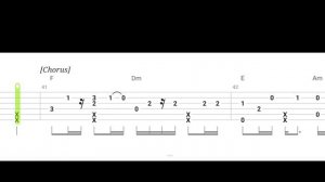 Tab guitar Coolio Gangsta´s Paradise