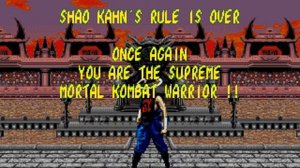 Mortal Kombat 2 Ending KUNG LAO Sega Genesis