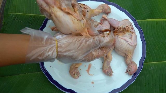 Deep Fry Quails With Kaffir Lime Leaf & Lemongrass | Deep Fry Quails Recipe | Tasty Food смотреть онлайн