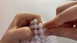 Делаю сумку из бусин в форме сердца ?