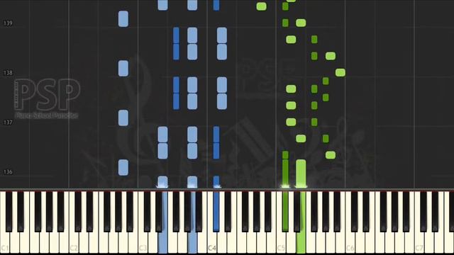 [ Piano Solo Tutorial ] Frederick Smith William Boyton - Sevillana Spanish Dance (synthesia) смотреть онлайн