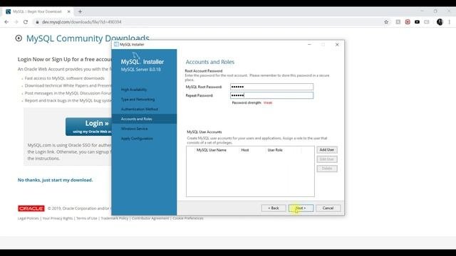 Установка MySQL на Windows