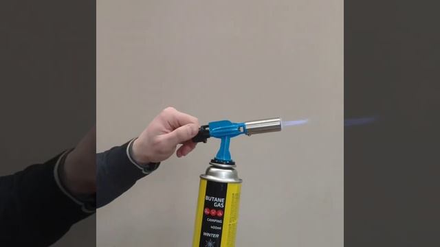 Горелка пьезо ЛЮКС. Металл+керамика. С баллоном. смотреть онлайн