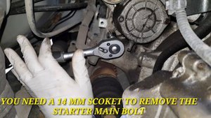 TOYOTA AYGO STARTER MOTOR REMOVAL ( DIY )