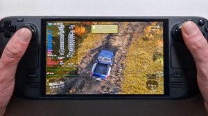 SnowRunner on Steam Deck OLED with Steam OS 3.6
