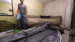 Обзор лодка ТАЙМЕНЬ 3600 НДНД - сборка ножным насосом