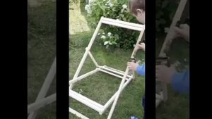 Кресло - шезлонг своими руками. #креслокачалка #шезлонг