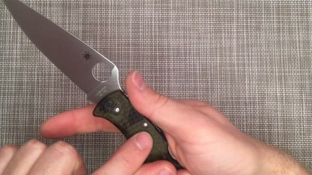 Распаковка и обзор ножа Spyderco Endura 4 VG 10 Zome Green смотреть онлайн
