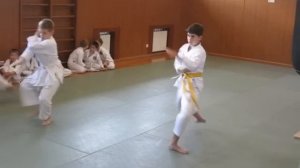 Аттестация на желтый пояс по Карате - ( Кихон )