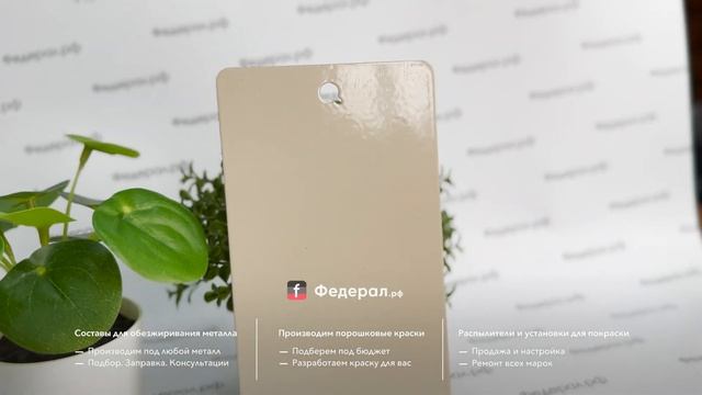 Бежевая порошковая краска Шагрень полуматовая. Мелкая структура, низкотемпературная RAL 1015