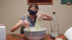 Make Blindfolded Slime Challenge! With Kelli maple