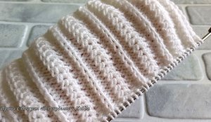 Фантастично красиво!!! Фантазийная резинка спицами