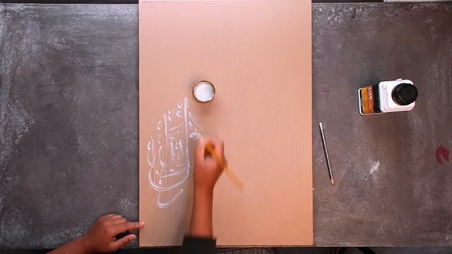 How To GOLD-LEAF Arabic calligraphy on Canvas - A Step-by-Step Tutorial | Qalb Calligraphy смотреть онлайн