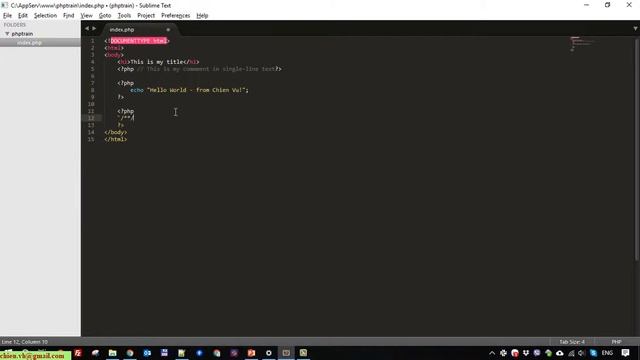 Day3: Work with Comments in PHP