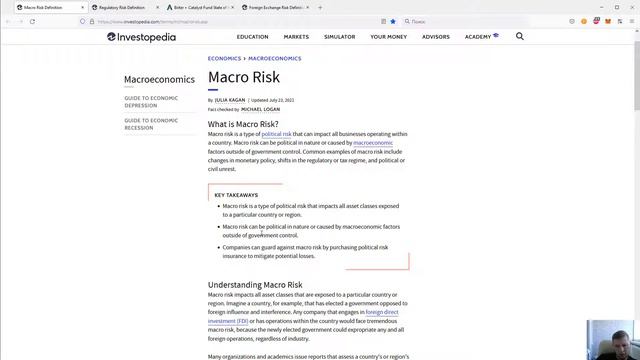 Goldfinch finance - Макро риск Регуляторы риска Macro Risk Regulatory Risk