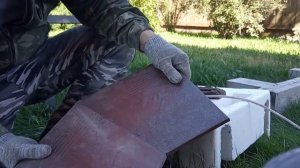 Рабочие моменты, Укладка плитки на крыльце.