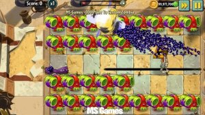 PvZ 2 Challenge - 100 Plant Max Level Vs Custom Speed Pyramid Head Zombie 700000 HP