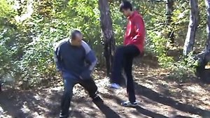 31 Защита от удара ногой в пах кин-гери /protection against a kin-geri in groin/