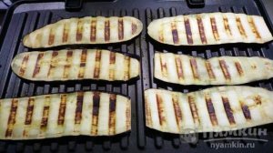 Рулетики с начинкой из баклажанов на электрогриле