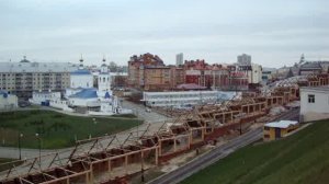 Панорама Казани со стен Кремля. Все силы- на подготовку к Универсиаде!