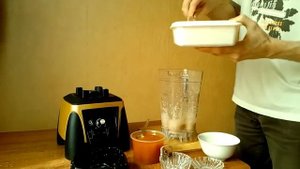 Льняная каша в блендере KING MIX commercial blender