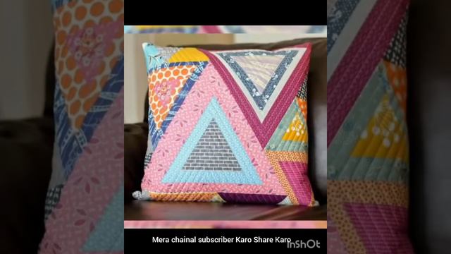 Amazing and stylish applique work cushions cover design / quilted cushion covers