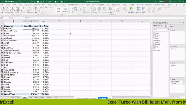 Excel Turbo with Bill Jelen MVP, from MrExcel!
